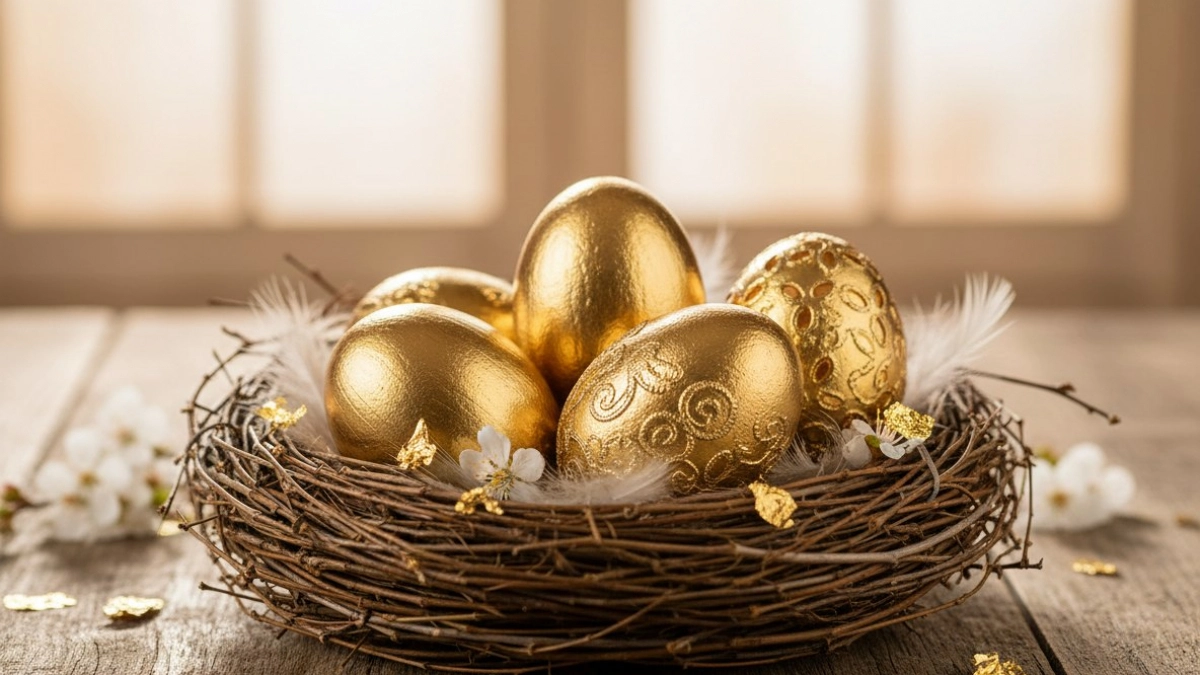 Золотые яйца на Пасху 2026: как покрасить скорлупки в насыщенный жёлтый без куркумы — притянут в дом удачу и достаток