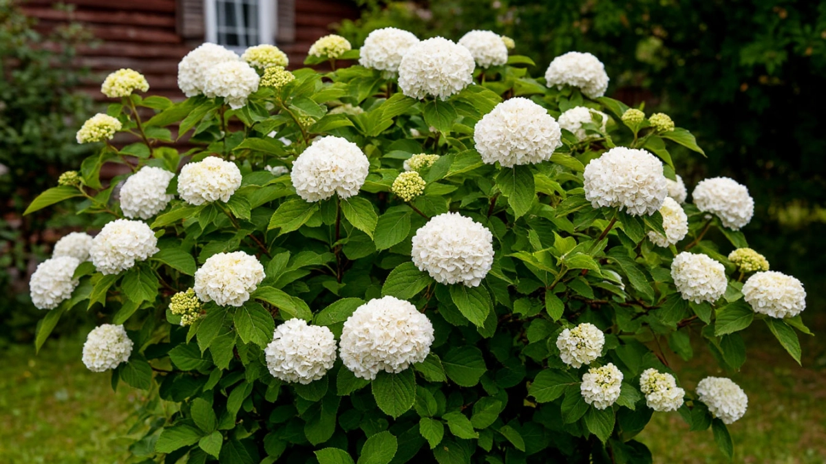 Гортензия в пролете: этот кустарник радует цветением с лета до зимы и превращает сад в пушистое облачко круглый год