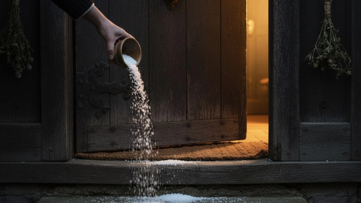 Посыпьте соль у порога и живите спокойно: вот почему это важно — древняя хитрость поражает актуальностью