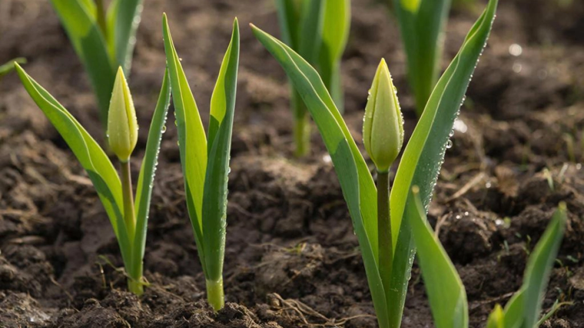 Как только проклюнулись ростки: 4 шага к пышному и обильному цветению, чтобы тюльпаны затмили соседские