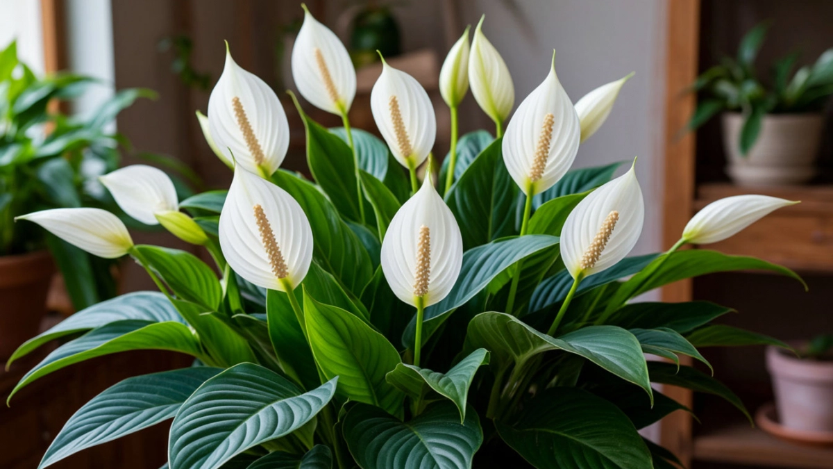 Спатифиллум цветёт без остановки, а листья размером с ладонь: грубый, но эффективный подход к «женскому счастью»