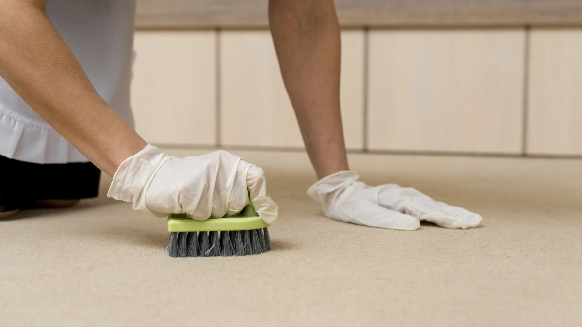 Ковер будет таким чистым, что жалко наступать: как я убираю всю грязь за считанные минуты — нужна всего одна мелочь