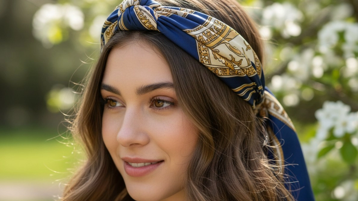 Увидела этот тренд у азиаток: один ободок превращает обычную головную убор в стильный аксессуар