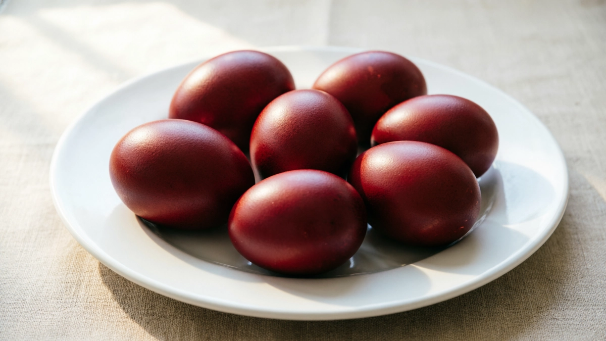 Луковая шелуха пусть отдыхает: как я крашу яйца свёклой — получаются словно рубины и гранаты