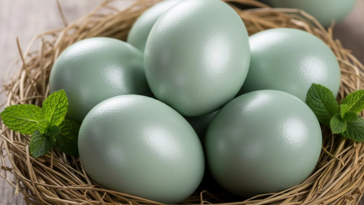 Зелень больше не нужна: крашу яйца в этот настой — получается оттенок мяты с серебристым отливом
