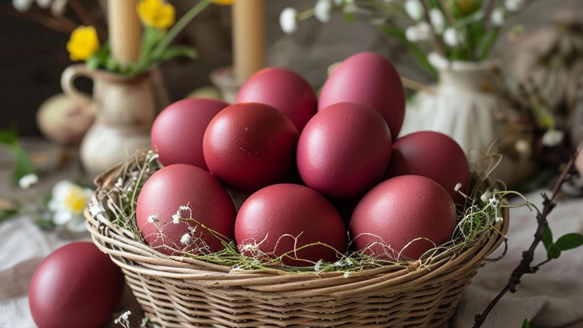 Забудьте про шелуху: тренд 2026 года - сливовый "Олд Мани". Делюсь рецептом как покрасить яйца в самый модный оттенок