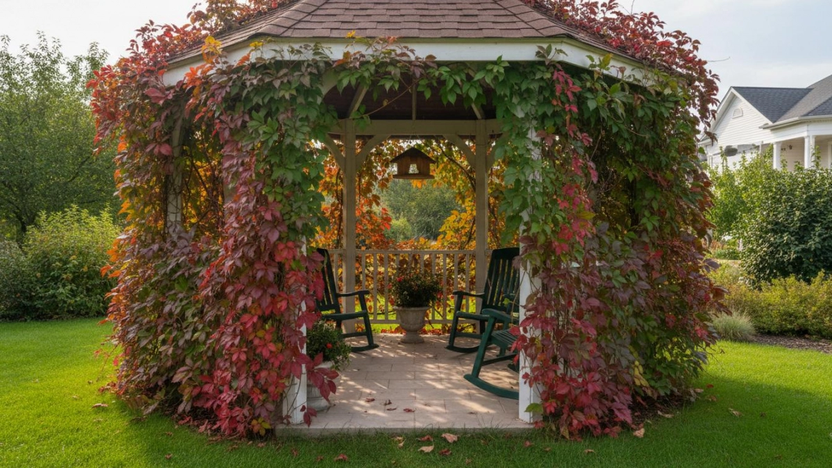 И беседку оплетут, и от солнца спасут: лучшие лианы-занавески для прохладного уголка
