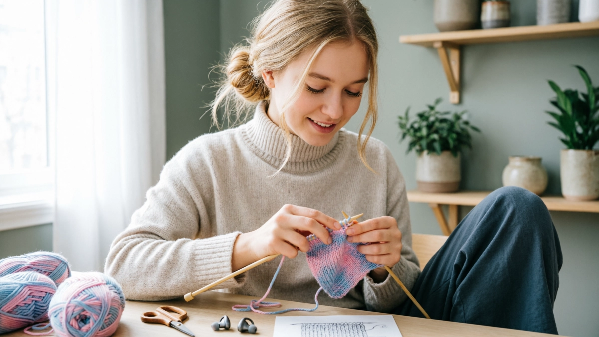 Остатки пряжи не выбрасываю, пускаю в дело: вяжу полезные в хозяйстве вещи