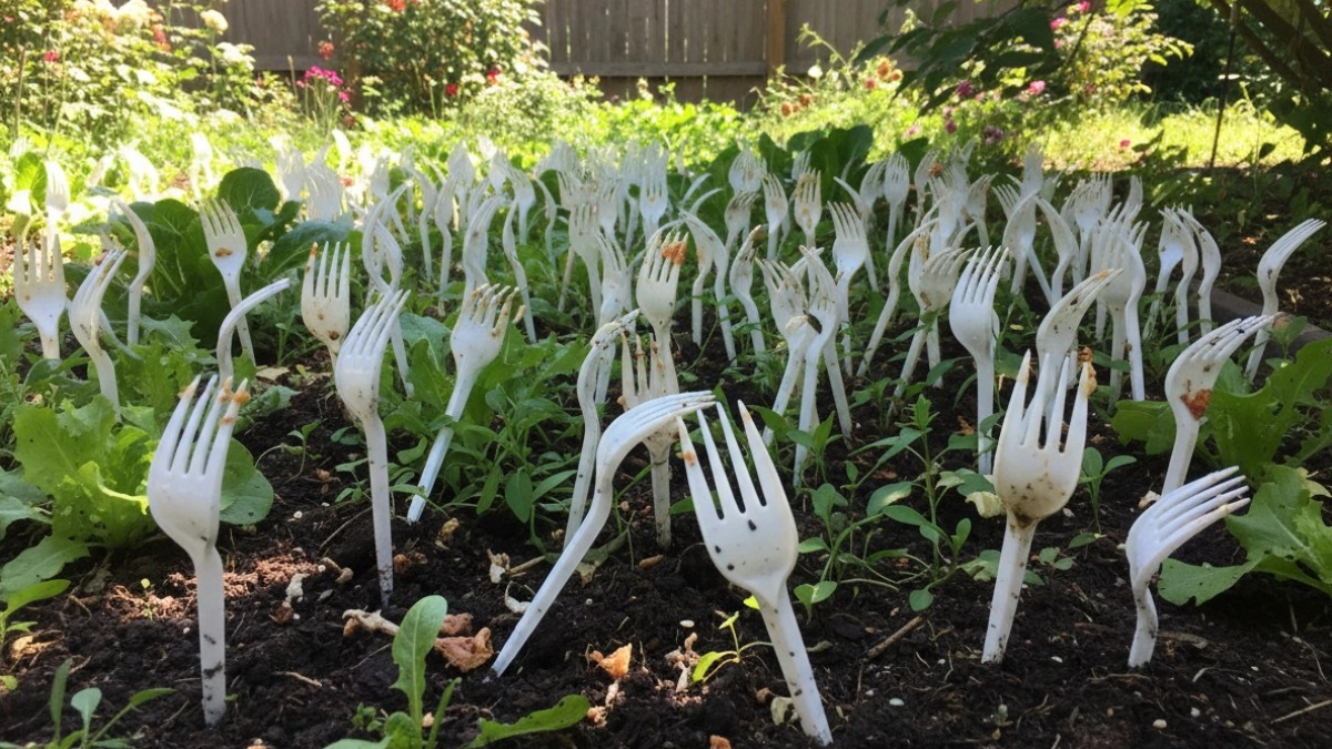 Защитить будущий урожай помогут обычные пластиковые вилки: полезный лайфхак от бывалых огородников