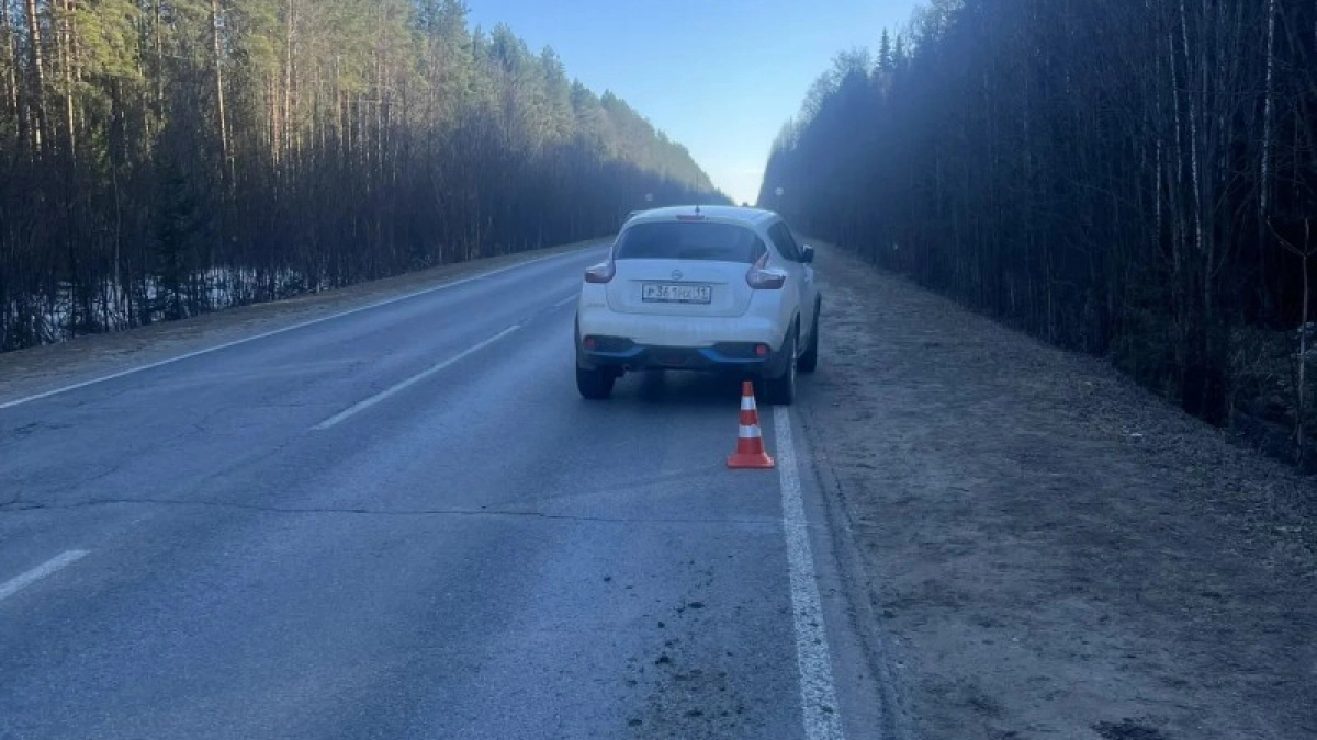 В Коми водитель иномарки сбила мужчину на трассе