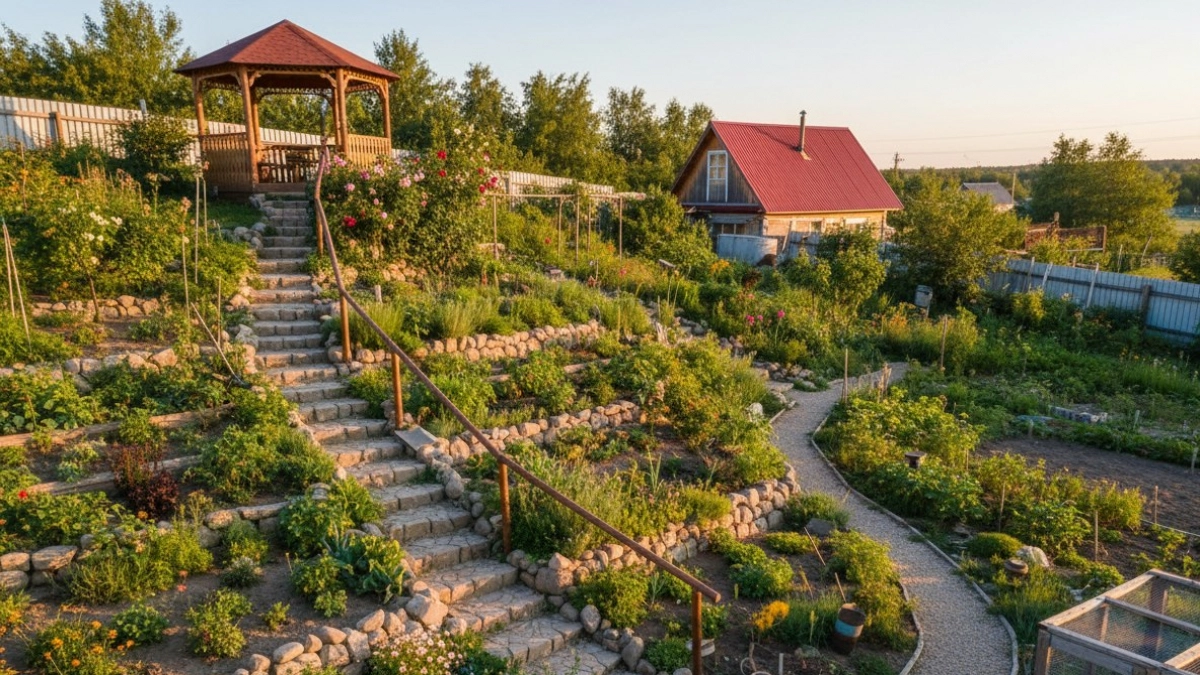Как укрепить склон на даче весной – без бетона и лишних затрат