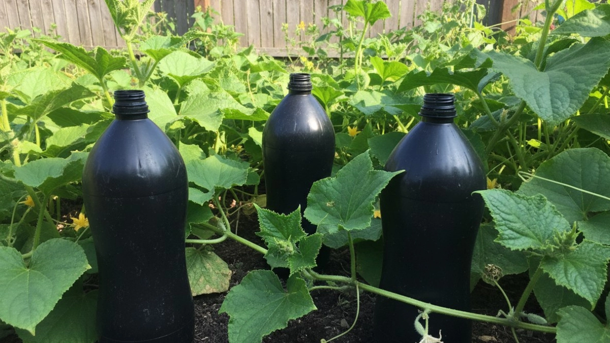 3 бутылки на грядки, и огурцы сажаю смело — без теплицы и укрытий, повторные заморозки не страшны