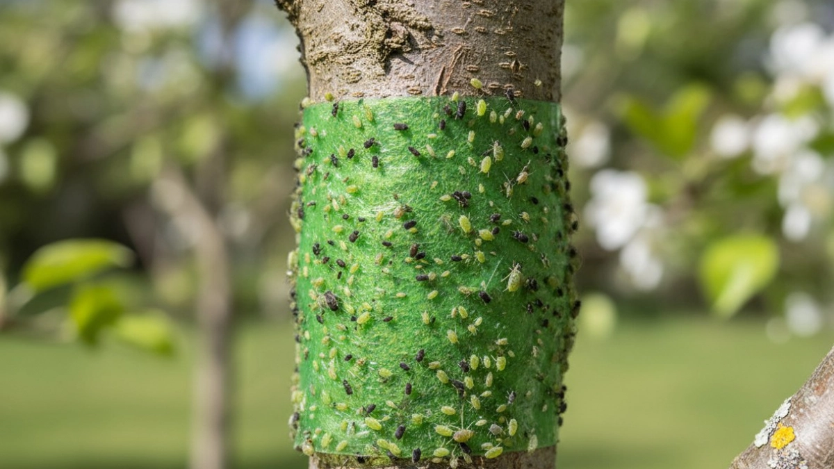 Ловчий пояс не спасает от тли, нашла замену: 2 ингредиента, 5 минут работы — и муравьи обходят стороной