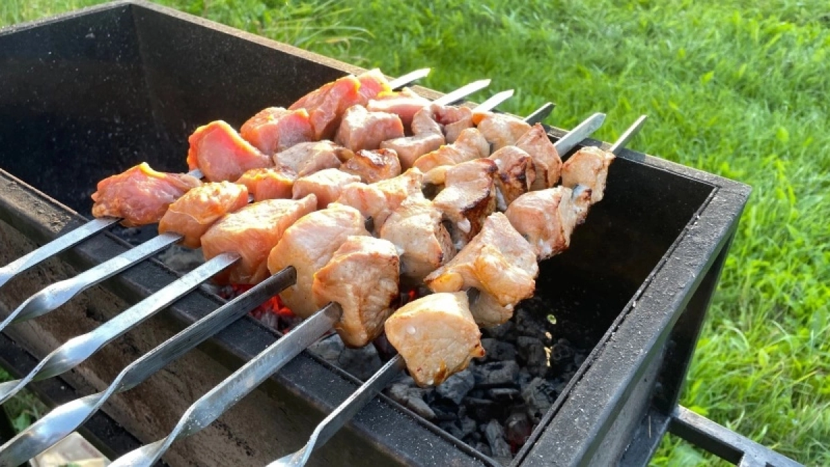 Шашлычник грузин научил сколько правильно мариновать мясо для шашлыка, чтобы было мягкое и сочное