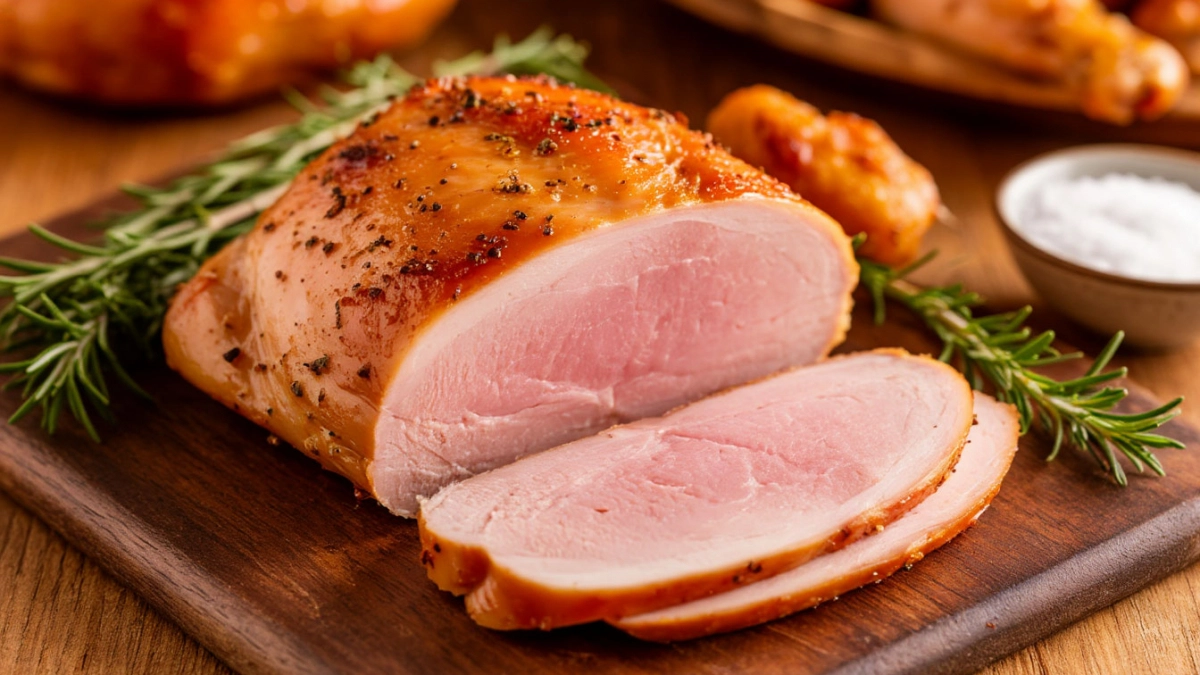 Натуральная куриная ветчина без специальной оболочки: простой рецепт – нужна только духовка