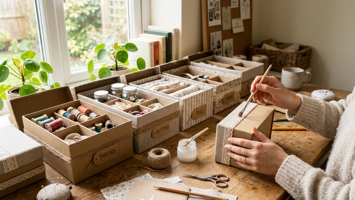 Не выбрасывайте обувные коробки: делаем 5 полезных вещиц для дома — за 15 минут своими руками