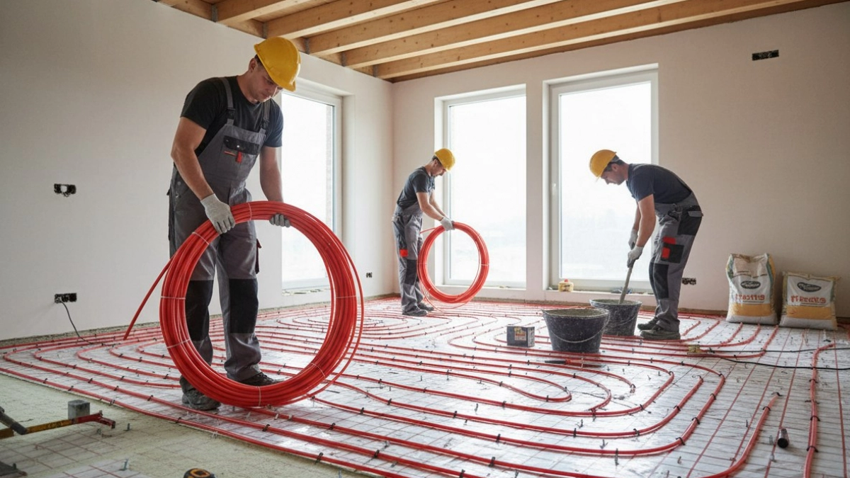 Сколько стоит сделать теплый пол в квартире в 2026 году - рассчет мастера 