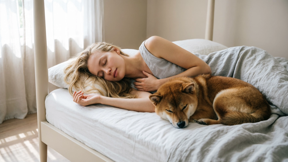 Собака спит рядом с хозяином не просто так: вот истинные причины такого поведения