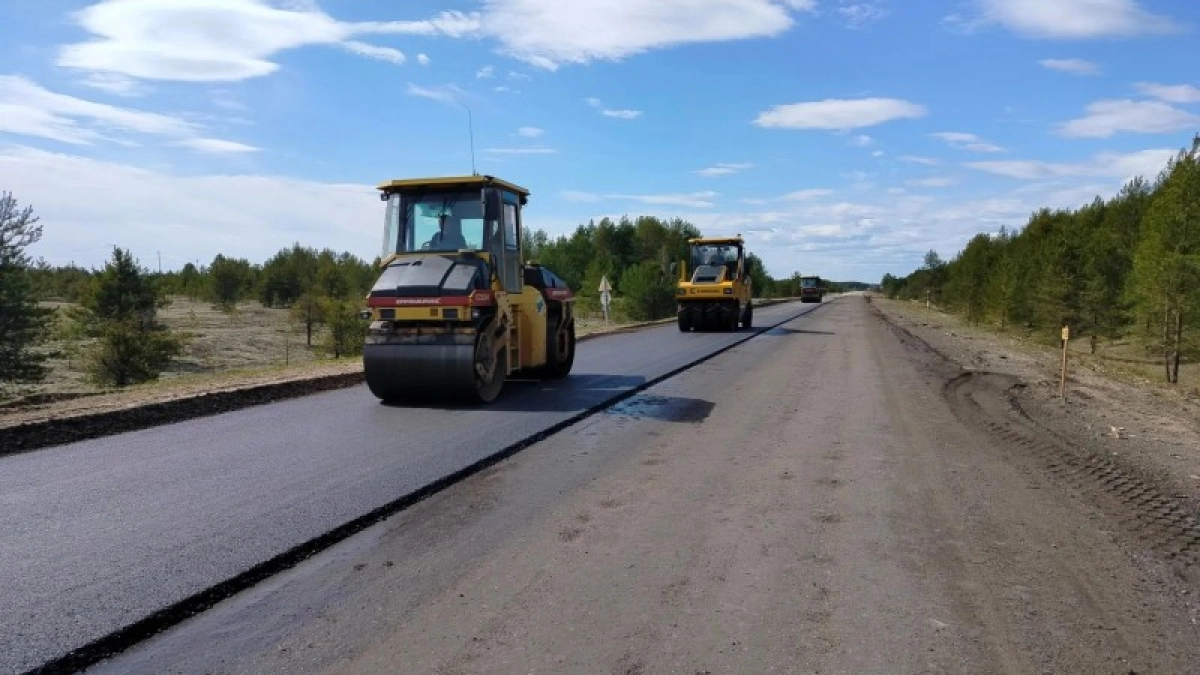 В Коми продолжается ремонт значимой региональной трассы