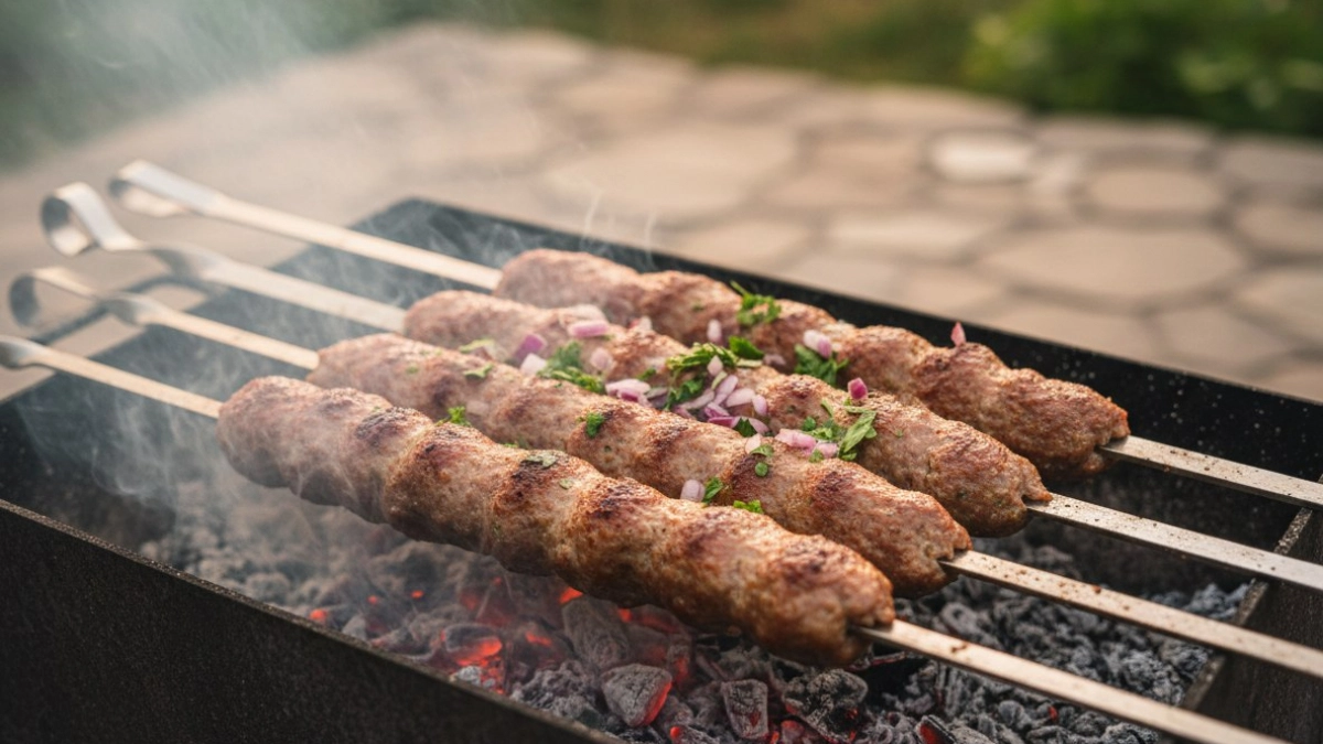 Вместо надоевшего шашлыка: люля-кебаб из курицы и свинины - рецепт 