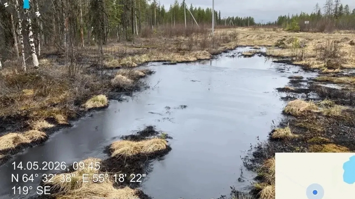 В Коми устраняют последствия аварии на нефтепроводе 
