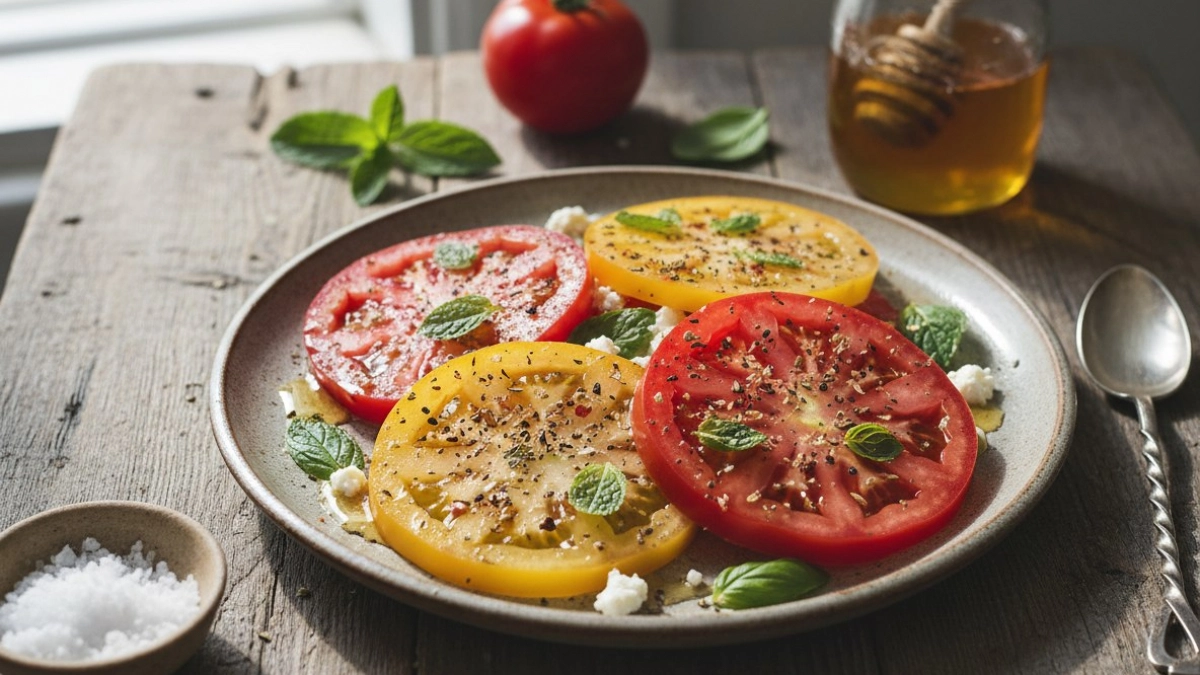 Закуска «Вкус июля» из помидоров, специй и меда: готовится проще некуда, а "улетает" мгновенно