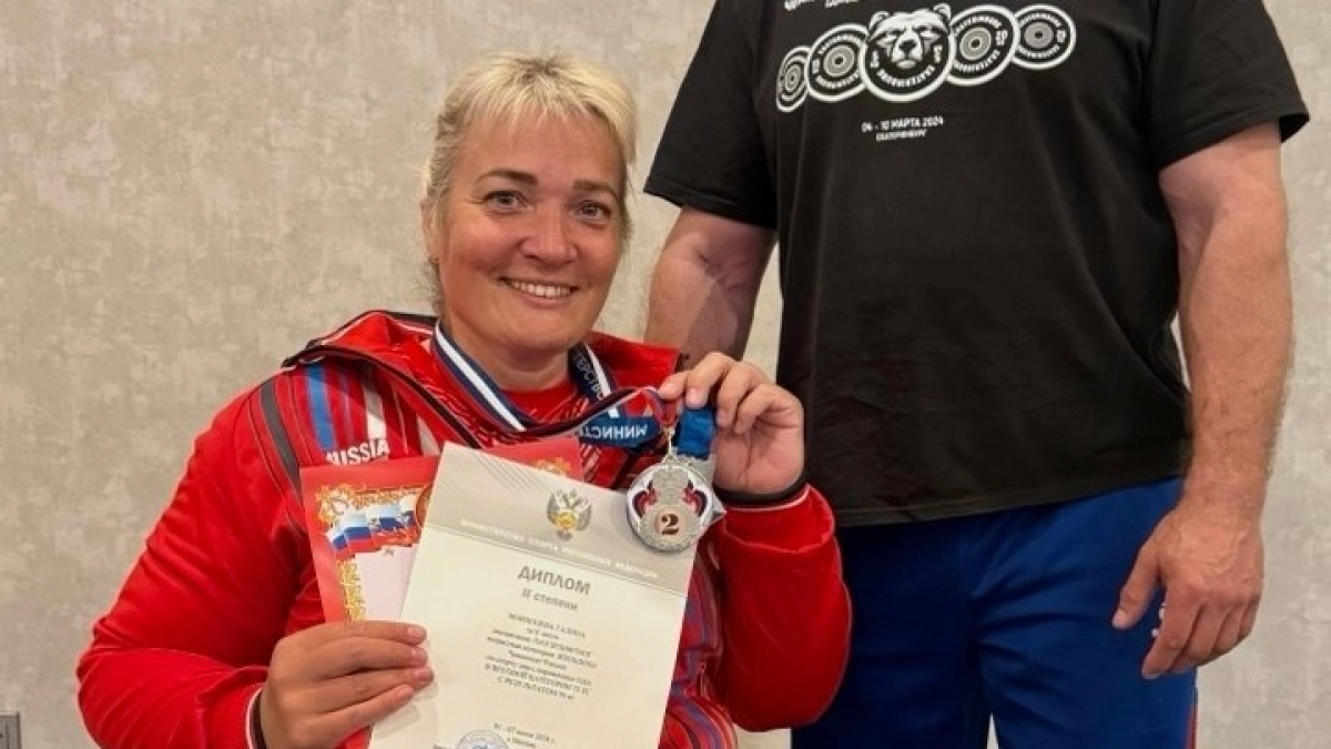 Жительница Коми стала вице-чемпионом России по спорту лиц с ПОДА в дисциплине "пауэрлифтинг"