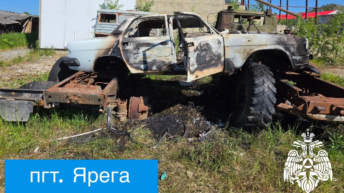 За последние сутки в Ухте сгорел автомобиль