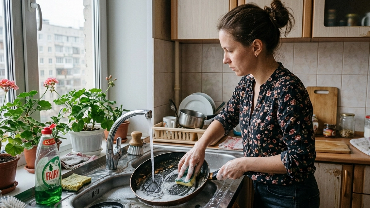 Выбросьте свою химию: как отмыть сковороду старым способом, который всегда работает
