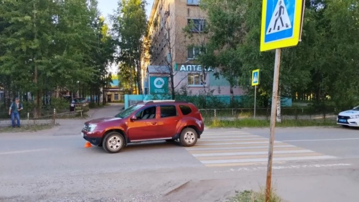 В Коми водитель иномарки сбил школьницу на пешеходном переходе