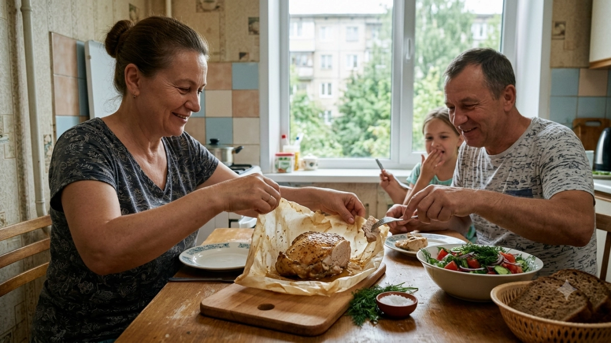 На шашлык больше не трачусь: это мясо в пергаменте получается настолько нежным, что домашних за уши не оттащить