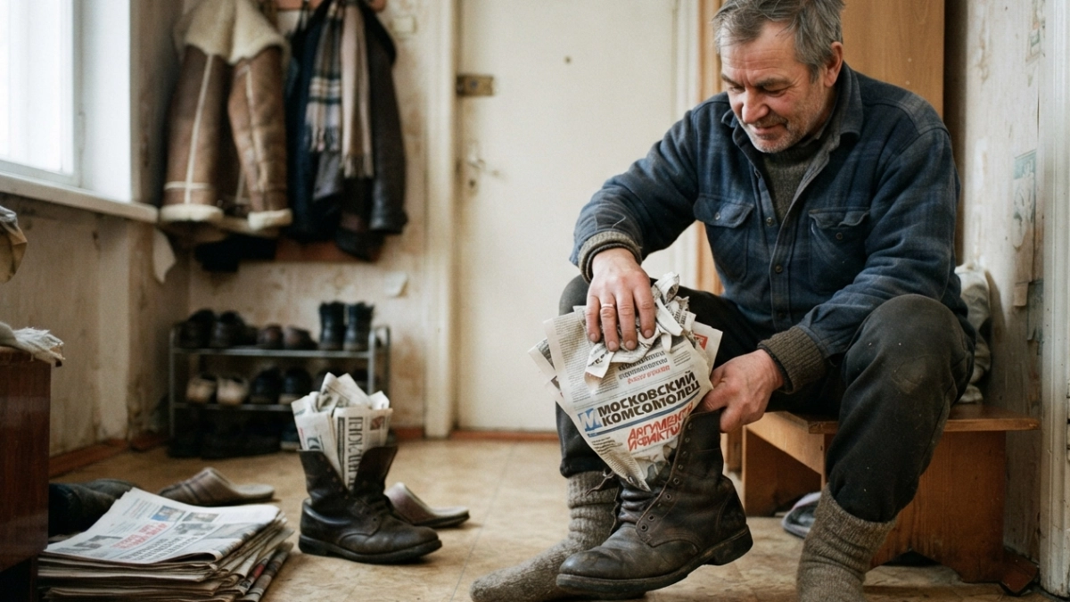 Теперь всегда собираю газеты по ящикам — кладу их в обувь и диву даюсь: забытый лайфхак из СССР, который актуален и сегодня
