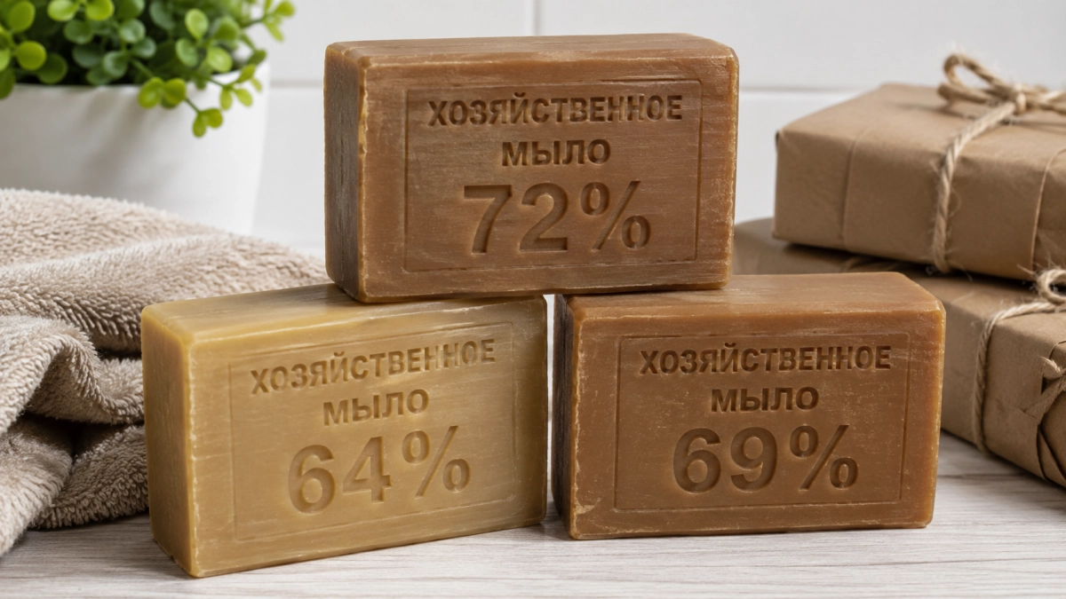 64, 69 или 72%: что означают цифры на хозяйственном мыле — и какой брусок для каких целей подходит лучше