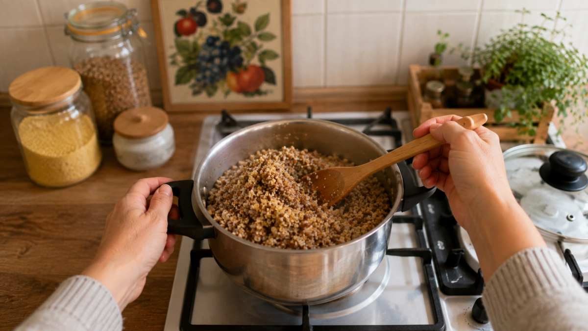 Пшено теперь скупаю пачками и смешиваю с гречкой — готовлю нежную рассыпчатую кашу. К такому гарниру и мяса не надо