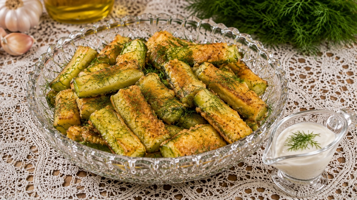 Хрустящие кабачки вкуснее мяса — жарю 5 минут и засыпаю зеленью: быстрый и простой рецепт — делюсь