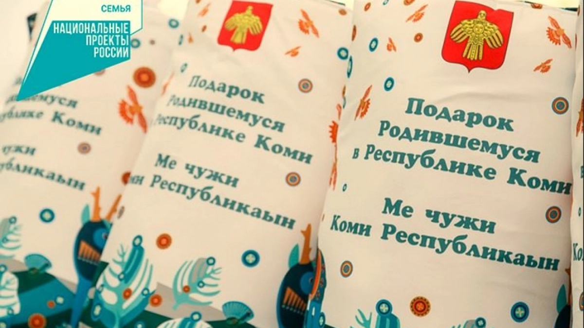 В Коми родителям 3030 малышей вручили подарочные наборы