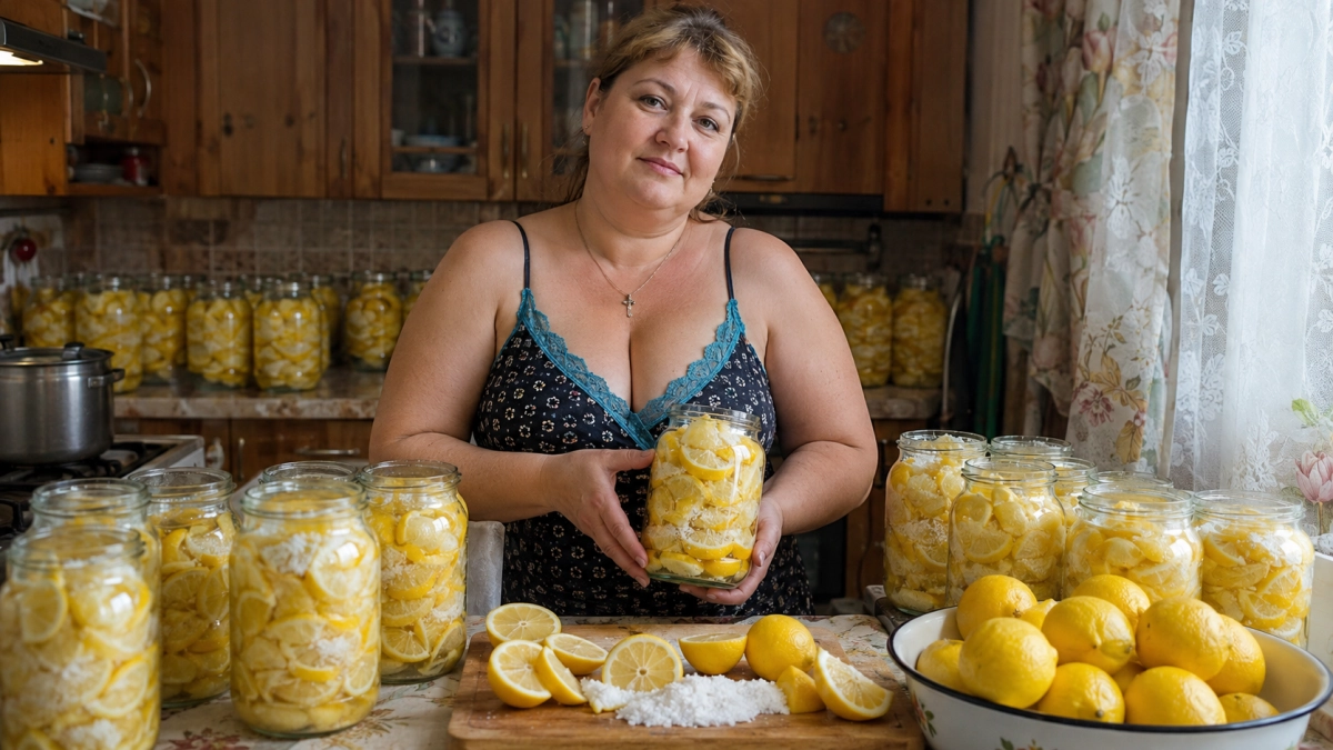 Лимоны режу дольками и засыпаю солью — зимой благодарю себя за каждую банку: необычная заготовка, о которой мало кто знает