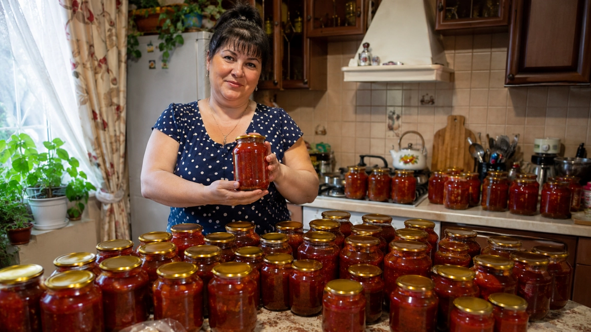 Закатываю по 30 банок этого соуса — и всё мало: зимой открываем к мясу, картошке и даже обычным макаронам