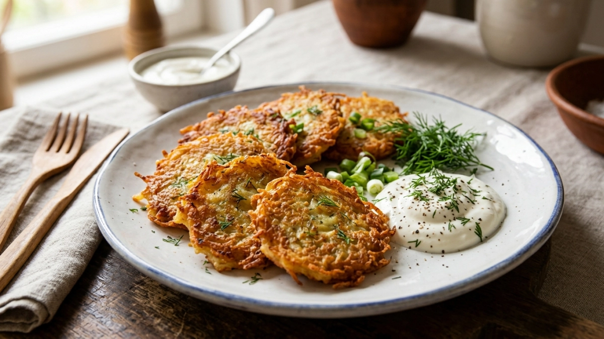 В драники муку не добавляю: готовлю иначе — получаются самые вкусные картофельные золотинки с хрустящим краем