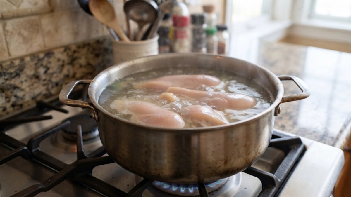 Больше никакой жесткой резины: теперь варю куриное филе для салатов по-новому - выходит сочно и ароматно, пальчики оближешь