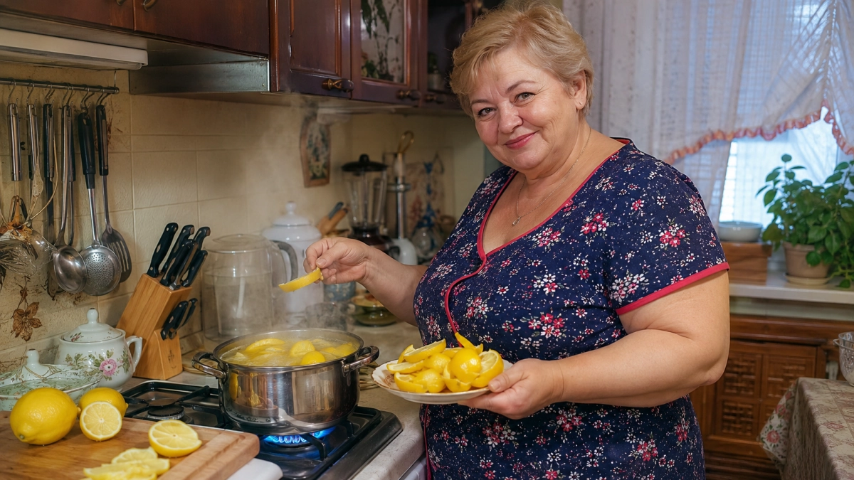 Перед уборкой кипячу лимонные корки по совету бабушки — лучшая домашняя хитрость из старой записной книжки