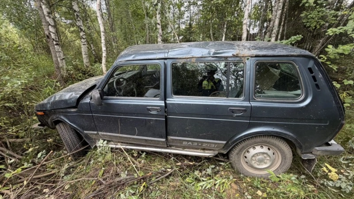 В Коми водитель LADA с 38-летним стажем улетел в кювет и попал в больницу