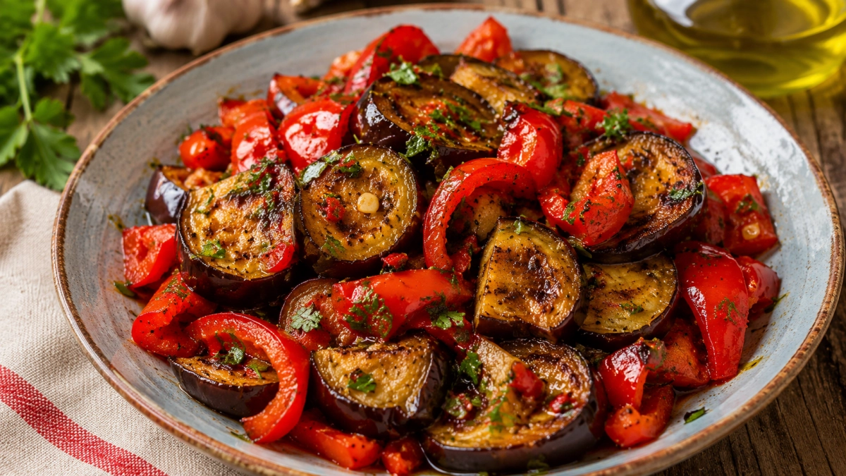 Готовлю его каждый сезон — обалденная вкуснятина: салат из баклажанов и перца, который стоит попробовать хотя бы раз — домашние в восторге
