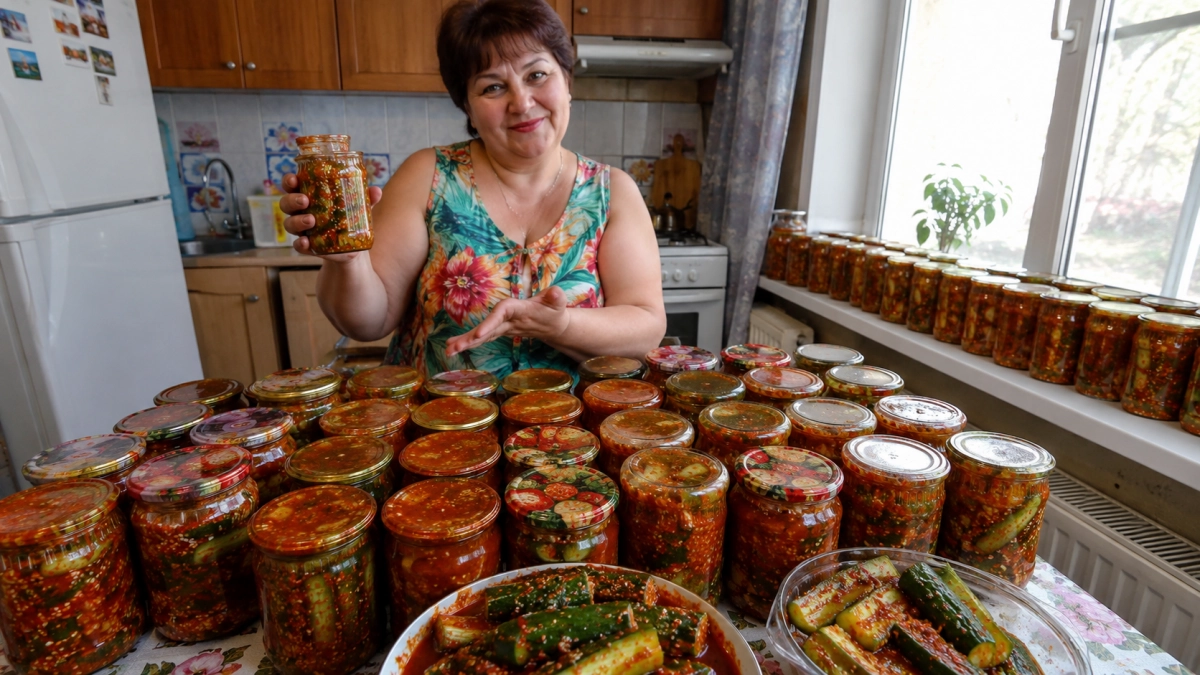 Острые огурцы по-корейски — короли стола: закатываю банку за банкой, а зимой хрустят так, что аж в ушах звенит