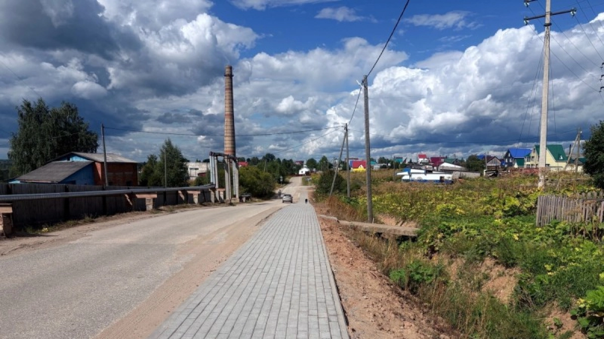 В Коми благоустроили пешеходную зону