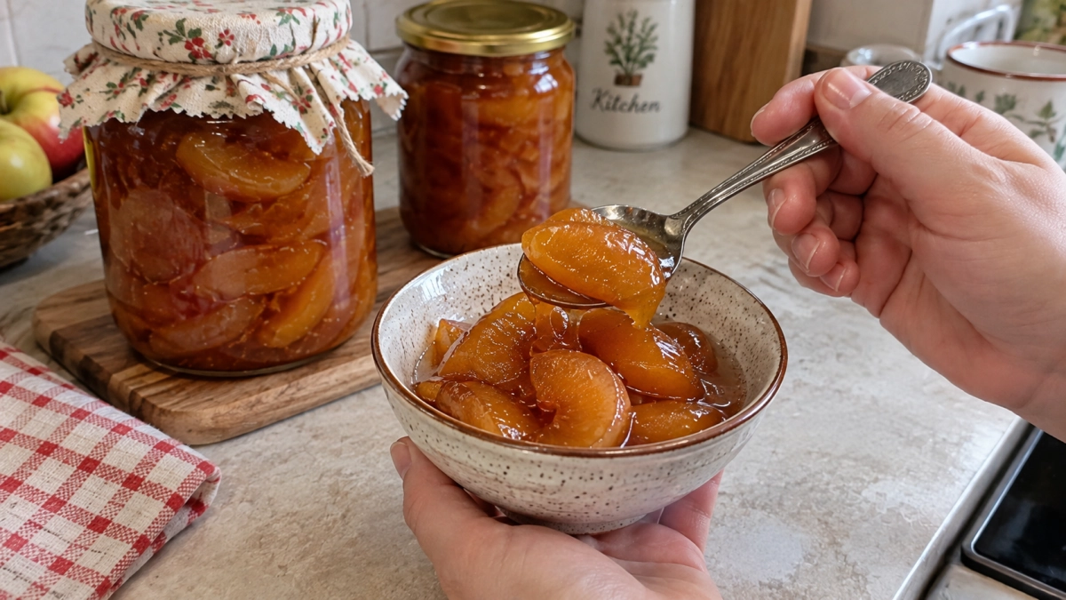 Яблочное варенье по-армянски: прозрачное и янтарное — а дольки получаются словно мармелад