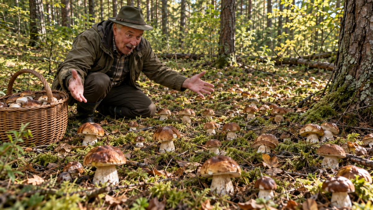 Где грибы растут словно картошка: опытные грибники набирают по 5 вёдер за час — главное знать, куда смотреть