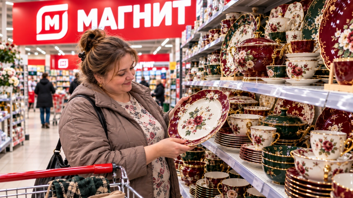 В «Магните» ещё не бывало такого фарфора: новинки сметают с полок — на столе выглядят как сервиз за десятки тысяч
