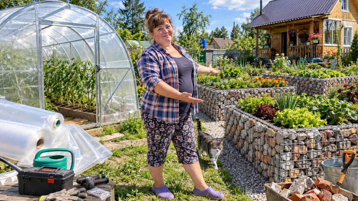 Стекло и гниющие доски — прошлый век: дачники переходят на 2 новых материала с Ozon — теплица легче, грядки стоят годами