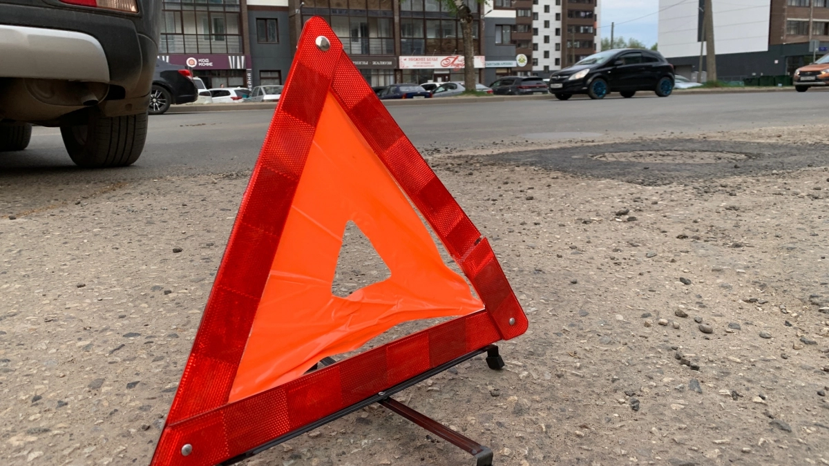 Под Ухтой водитель Skoda Octavia врезался в дорожный знак